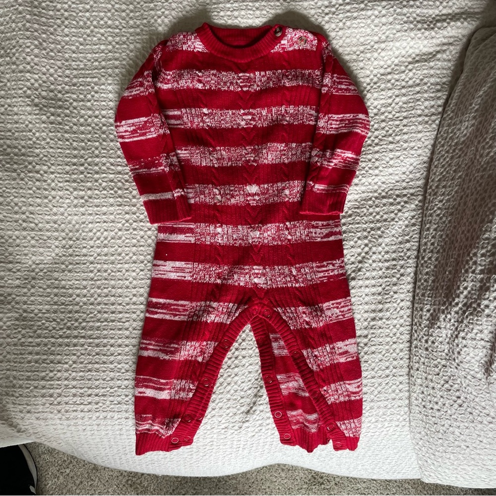 Cat and Jack Cable Knit Christmas Bodysuit
